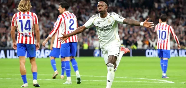 ريال مدريد 3-2 أتلتيكو مدريد: ريال مدريد بعشرة لاعبين يتغلب على غريمه أتلتيكو في مباراة مثيرة بخمسة أهداف