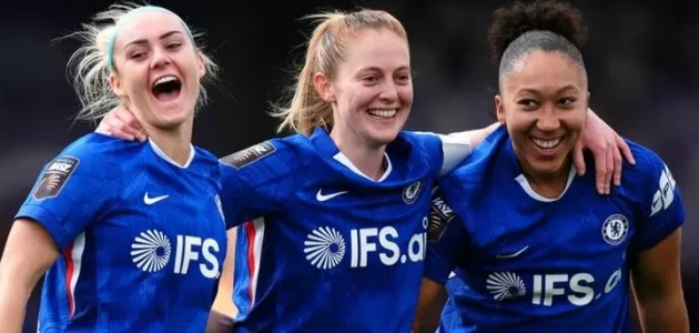 بطلات الدوري الإنجليزي الممتاز للسيدات يحققن فوزاً مثيراً بسبعة أهداف ليستعيدن المركز الثاني في الترتيب